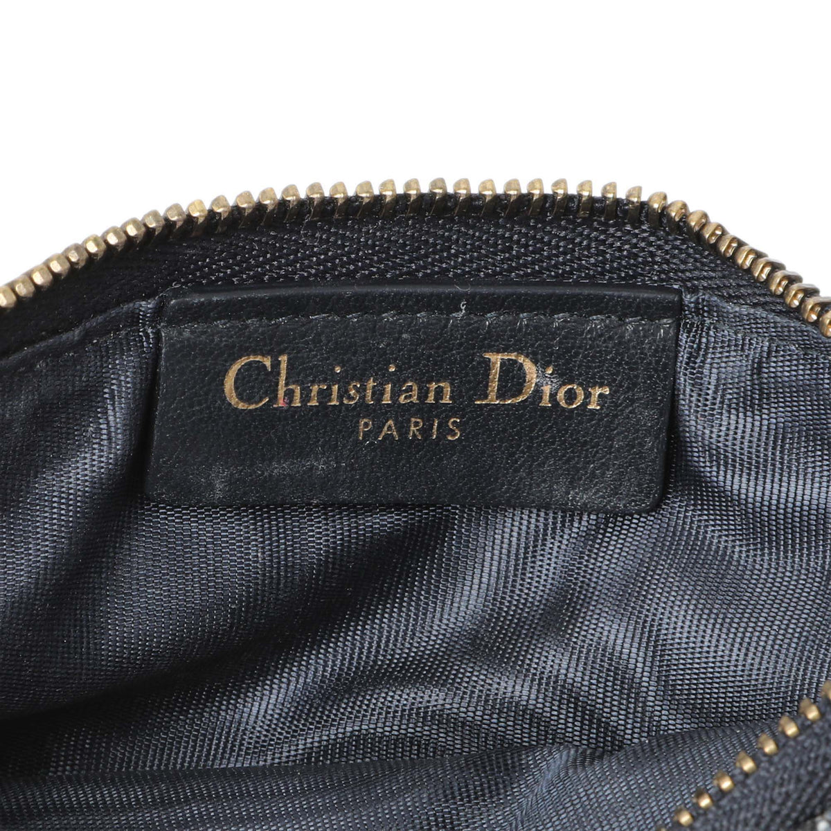 Christian Dior Blue Oblique Jacquard Small Sddle Pouch with Chain