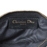 Christian Dior Blue Oblique Jacquard Small Sddle Pouch with Chain