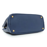 Prada Blue Saffiano Medium Galleria Double Zip Tote Handbags Prada