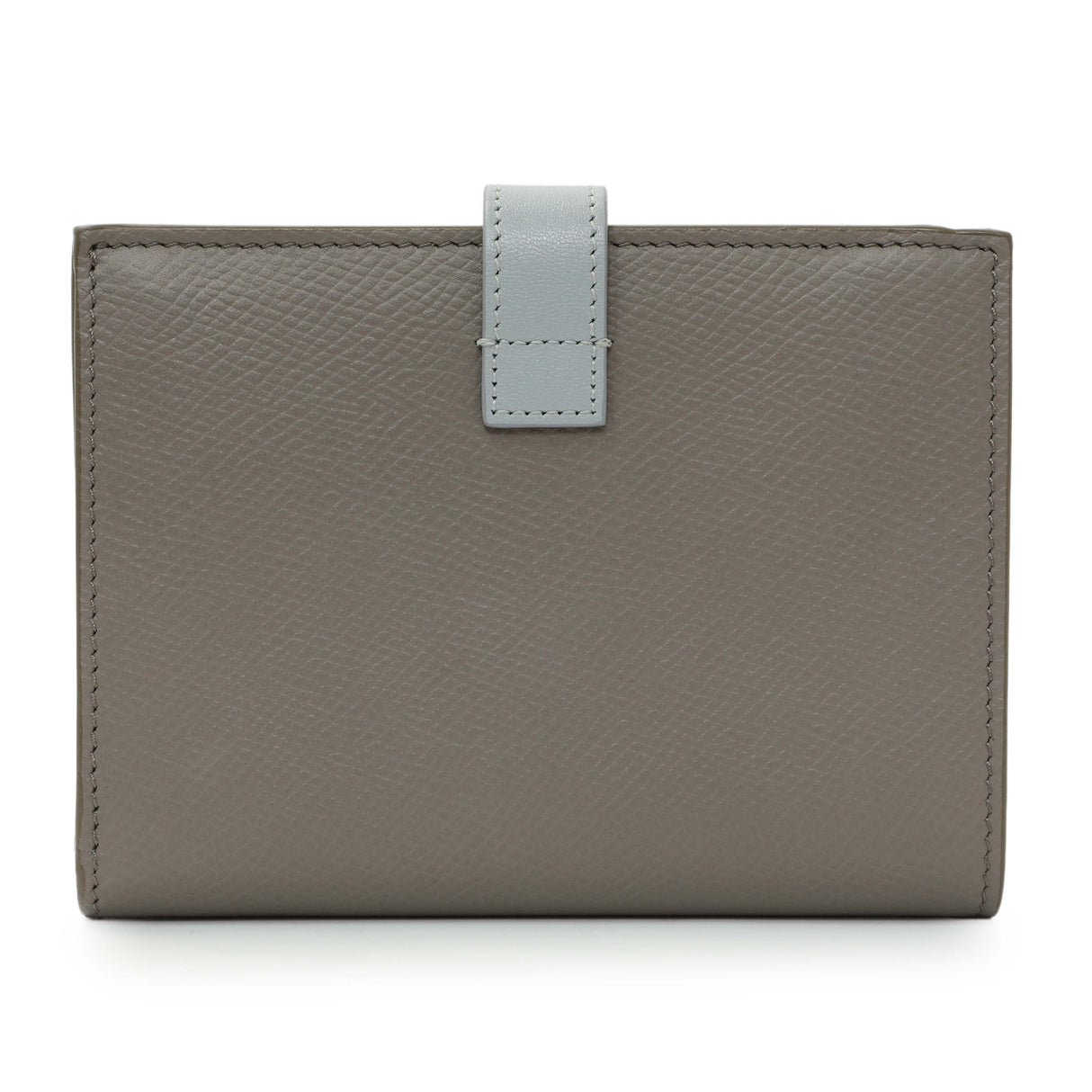 Celine Grey Grained Calfskin Medium Multifunction Strap Wallet