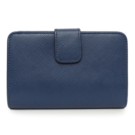 Prada Blue Saffiano Small Wallet