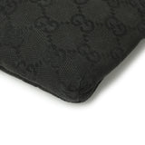 Gucci Black GG Monogram Double Pocket Belt Bag