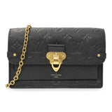Louis Vuitton Black Empreinte Vavin Chain Wallet