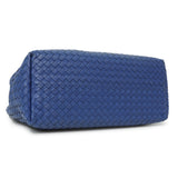 Bottega Veneta Blue Nappa Intrecciato Medium Garda Bag