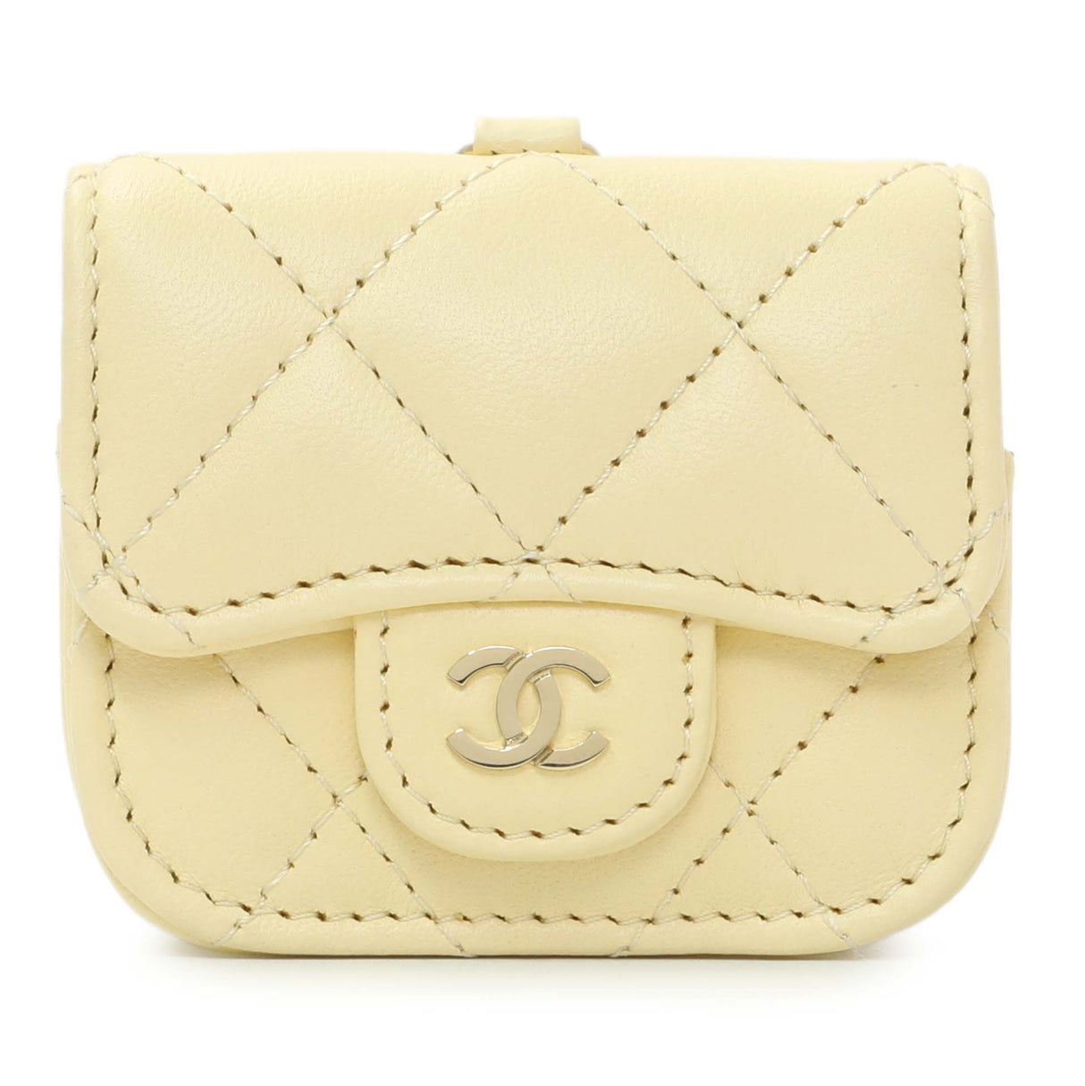 Chanel Yellow Lambskin Airpod Pro Holder Accessories Chanel