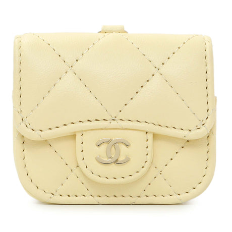 Chanel Yellow Lambskin Airpod Pro Holder Accessories Chanel