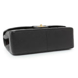 Chanel Black Quilted Caviar Jumbo Double Flap Handbags Chanel