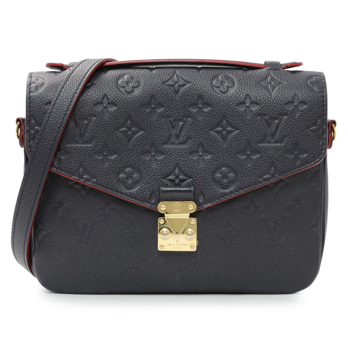 Louis Vuitton Marine Rouge Monogram Empreinte Pochette Metis