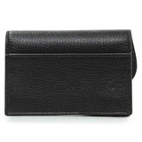 Christian Dior Black Grained Calfskin Saddle Card Holder Accessories Christian Dior