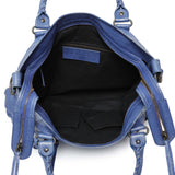 Balenciaga Blue Agneau Classic Hardware Velo