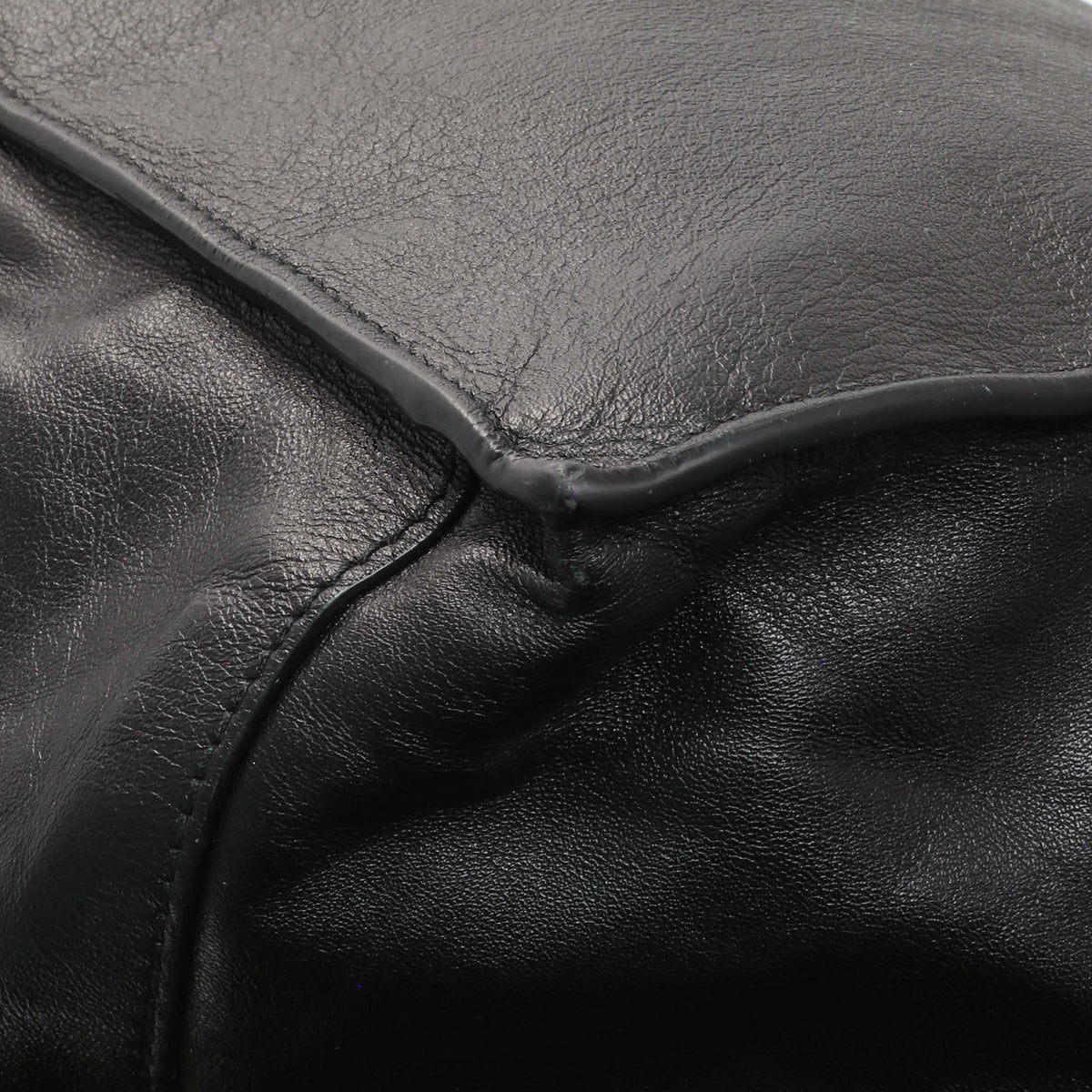 Saint Laurent Black Vitello Large Rive Gauche Tote Handbags Saint Laurent
