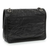 Saint Laurent Crinkled Calfskin Matelasse Monogram Baby Niki Chain Satchel Handbags Saint Laurent