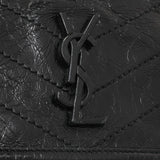 Saint Laurent Crinkled Calfskin Matelasse Monogram Baby Niki Chain Satchel Handbags Saint Laurent