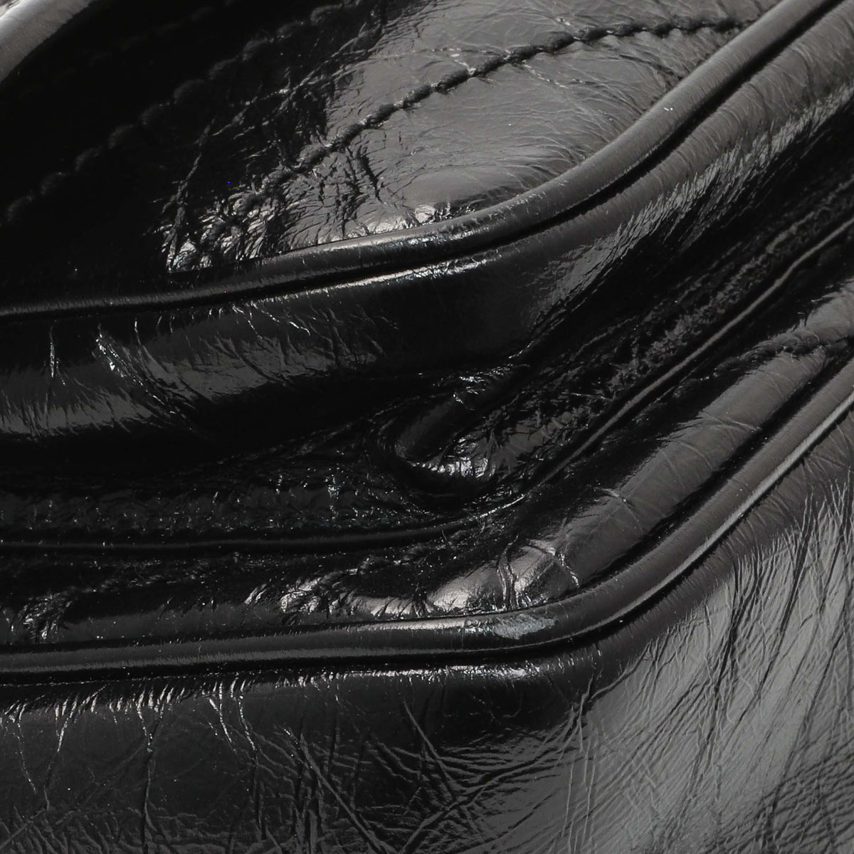 Saint Laurent Crinkled Calfskin Matelasse Monogram Baby Niki Chain Satchel Handbags Saint Laurent