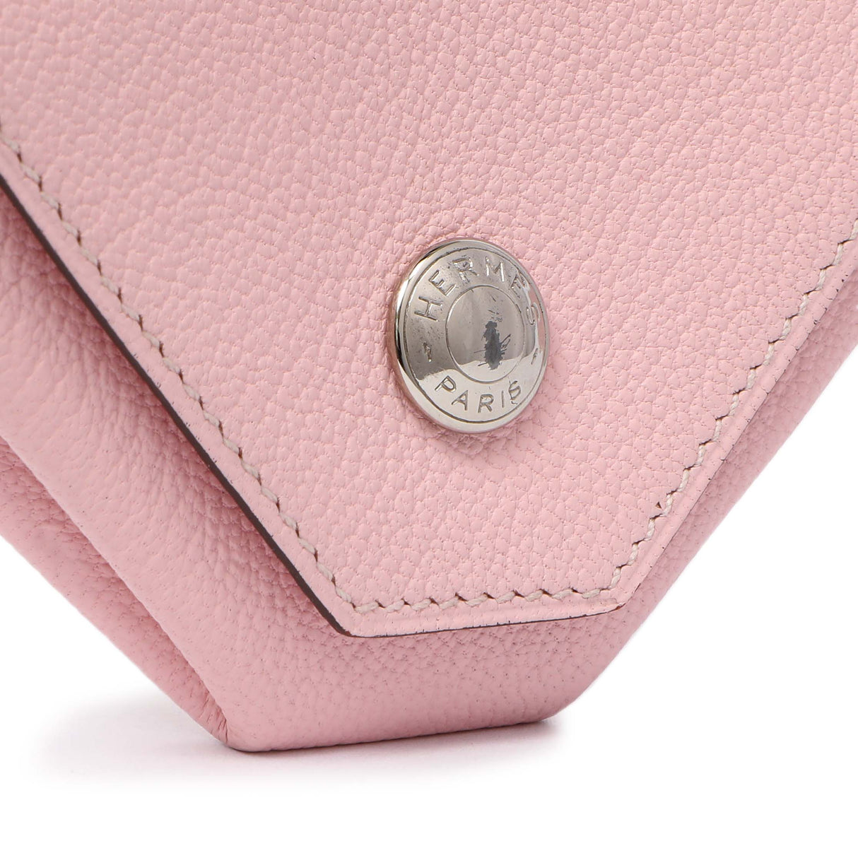 Hermes Rose Sakura Chevre 72 Coin Purse