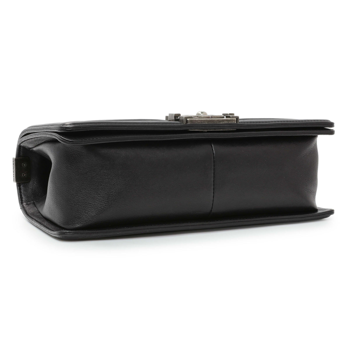 Chanel Black Quilted Calfskin Medium Boy Flap Handbags Chanel