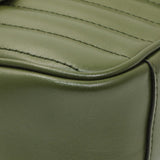 Gucci Green Calfskin Matelasse Aria Small GG Marmont Shoulder Bag Handbags Gucci