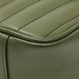 Gucci Green Calfskin Matelasse Aria Small GG Marmont Shoulder Bag Handbags Gucci