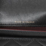 Chanel Black Lambskin Quilted Flap Card Holder Wallet