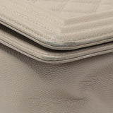 Chanel Grey Caviar Medium Boy Flap