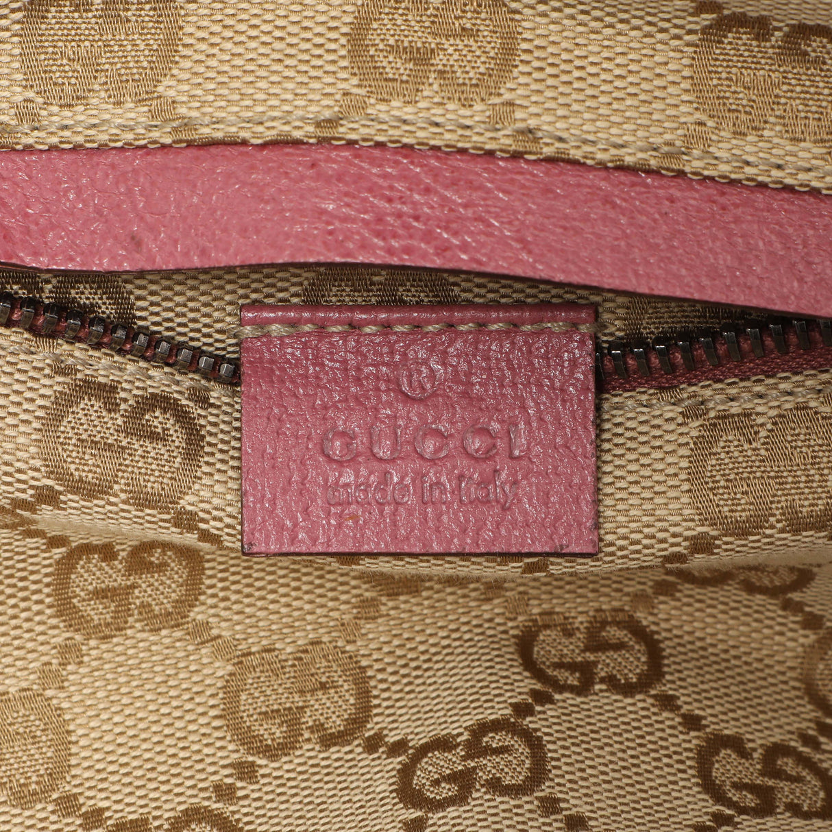 Gucci Monogram Double Pocket Belt Bag