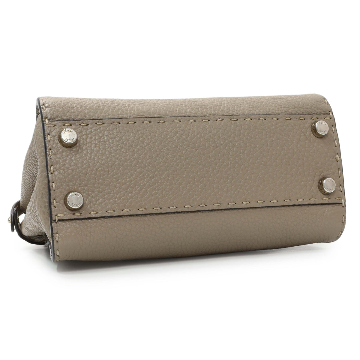 Fendi Plaster Cuoio Romano Snakeskin Selleria Mini Peekaboo Iconic Satchel