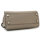 Fendi Plaster Cuoio Romano Snakeskin Selleria Mini Peekaboo Iconic Satchel