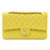 -6 items Wed Oct 14 ⬆️- Chanel Yellow Quilted Caviar Medium Double Flap Handbags Chanel