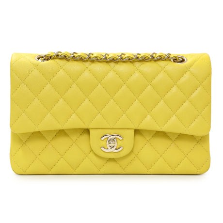 -6 items Wed Oct 14 ⬆️- Chanel Yellow Quilted Caviar Medium Double Flap Handbags Chanel