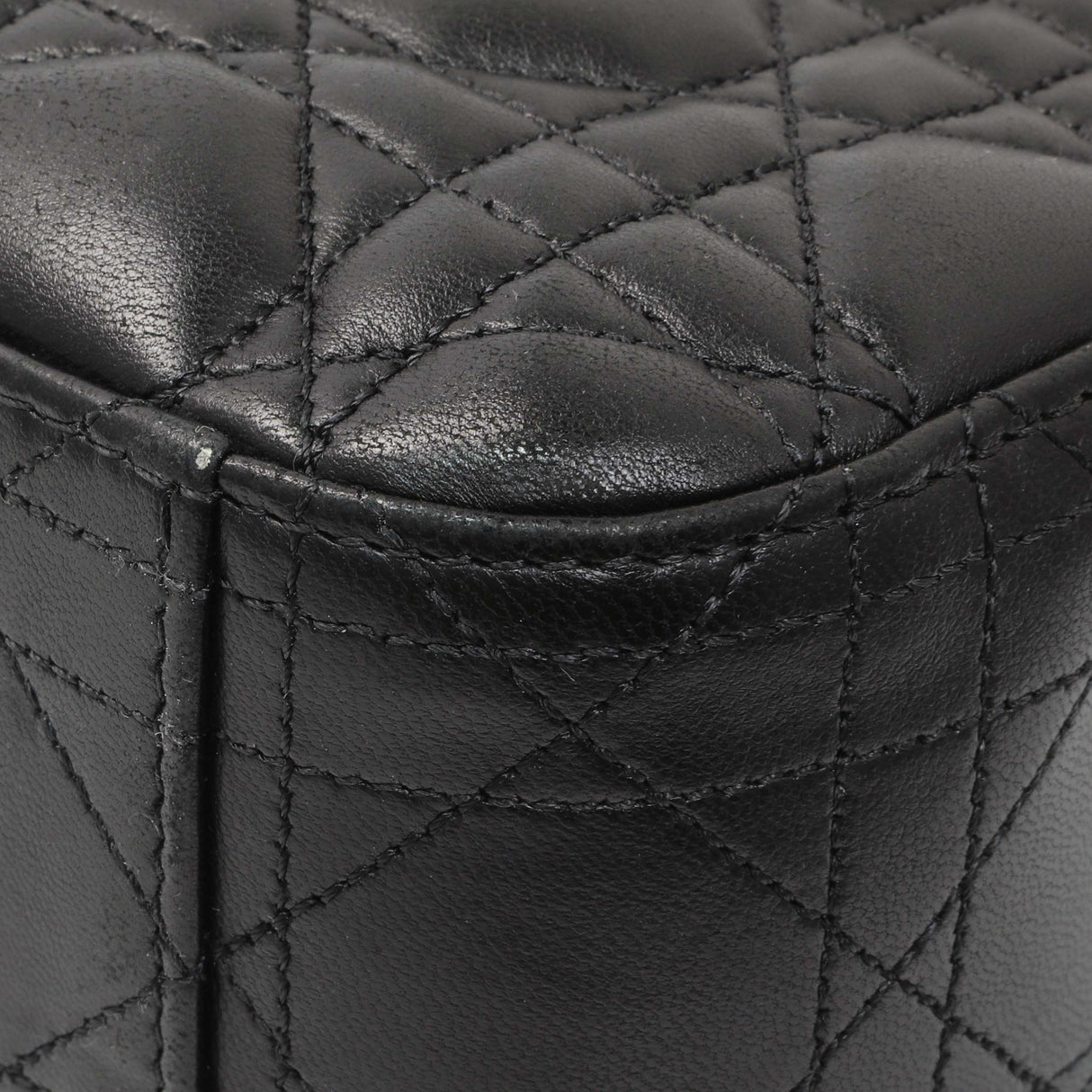 Christian Dior Black Lambskin Cannage Medium Miss Dior Flap Handbags Christian Dior