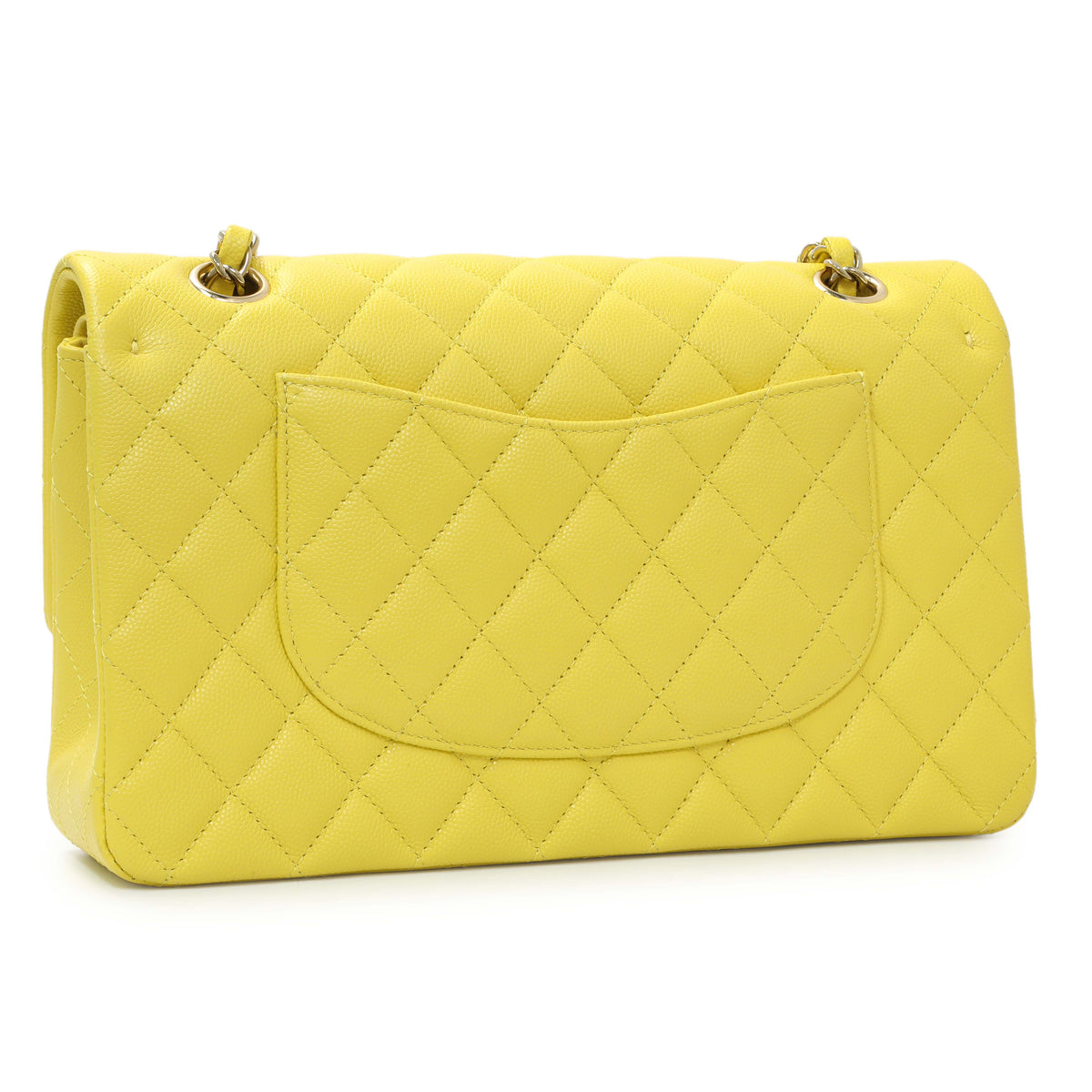-6 items Wed Oct 14 ⬆️- Chanel Yellow Quilted Caviar Medium Double Flap Handbags Chanel