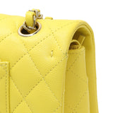 -6 items Wed Oct 14 ⬆️- Chanel Yellow Quilted Caviar Medium Double Flap Handbags Chanel
