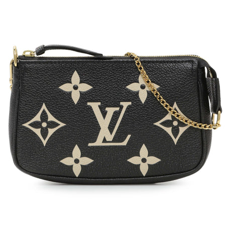 Louis Vuitton Black Empreinte Monogram Giant Mini Pochette Accessories Handbags Louis Vuitton