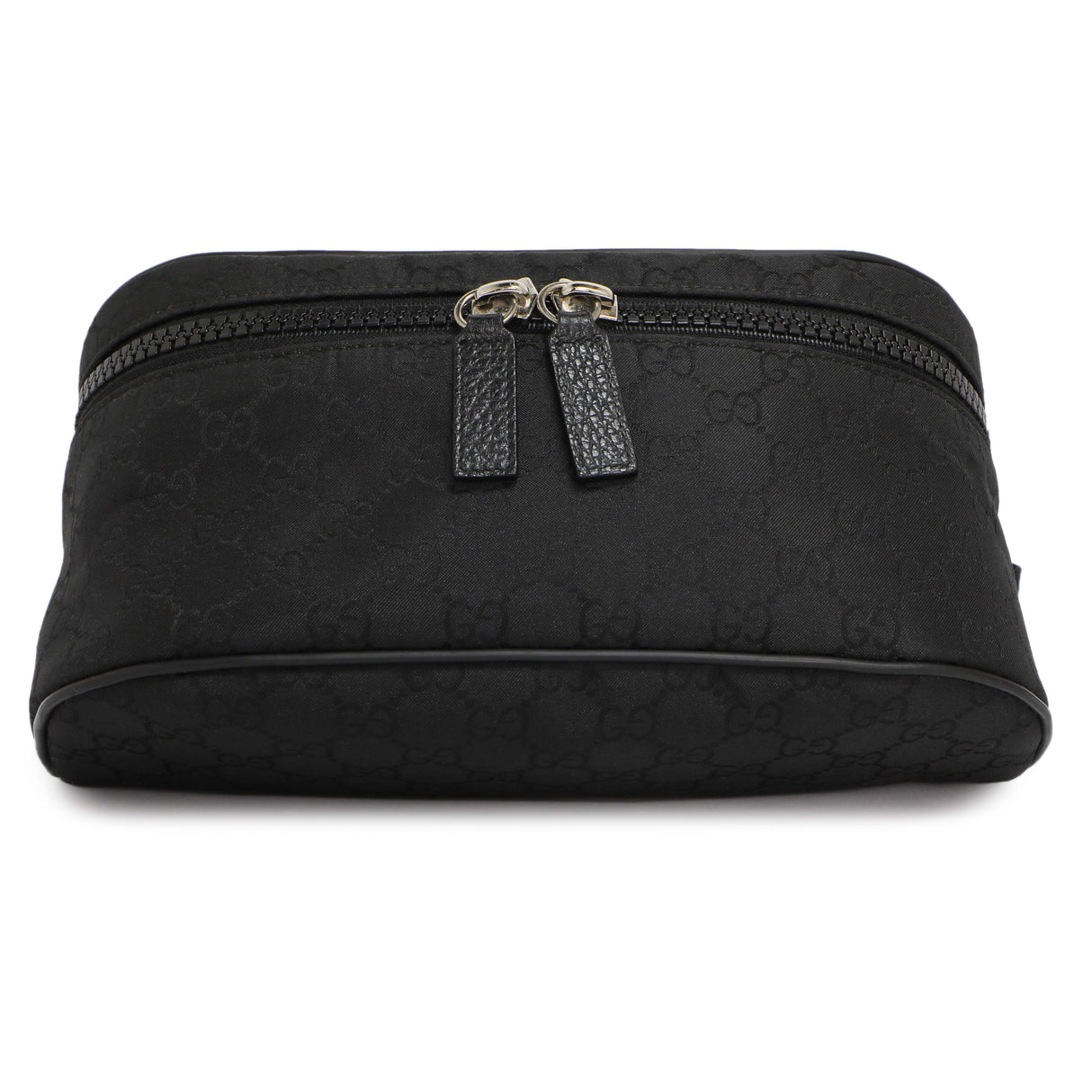 Gucci Black Nylon Monogram Fanny Pack Belt Bag