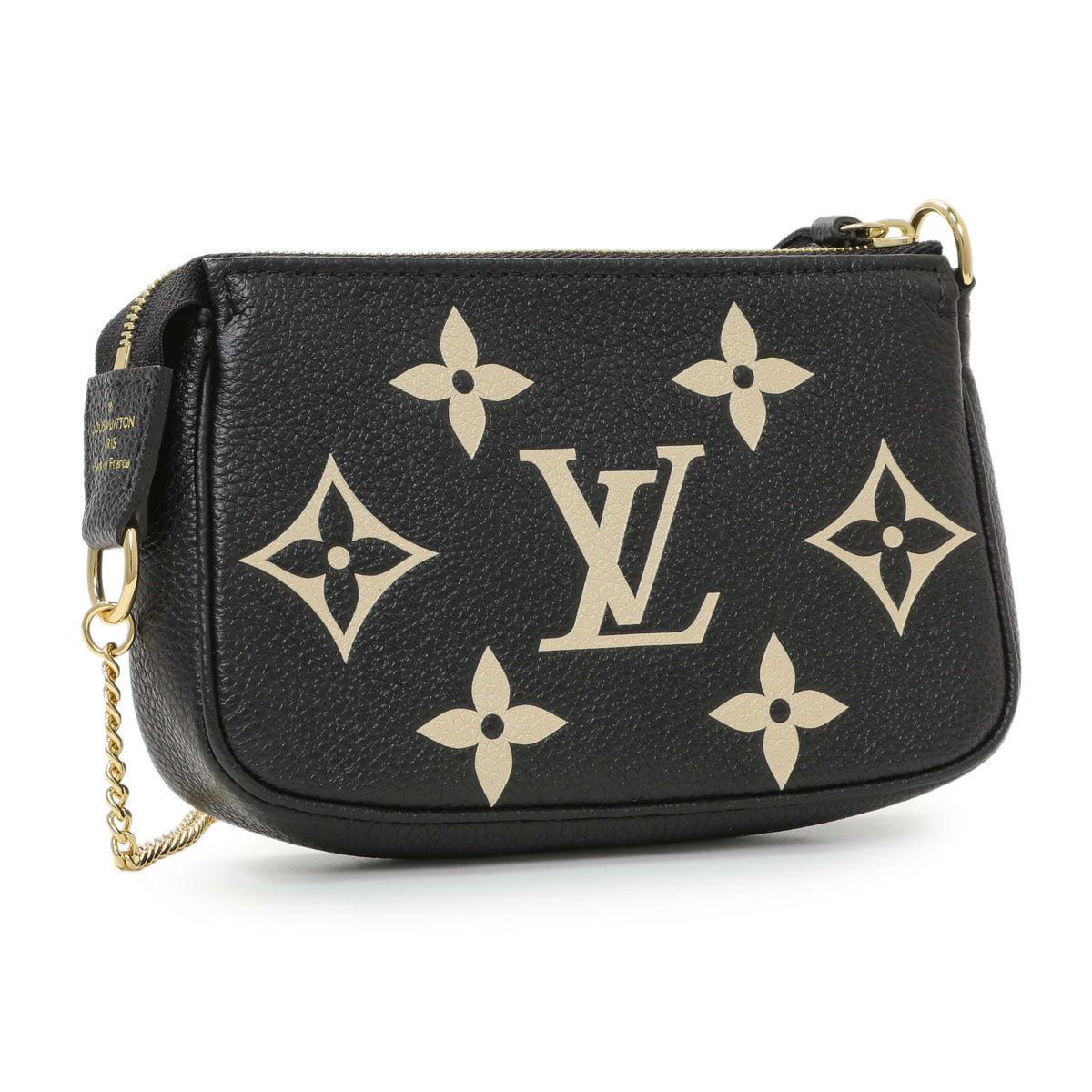 Louis Vuitton Black Empreinte Monogram Giant Mini Pochette Accessories Handbags Louis Vuitton
