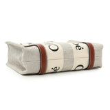 Chloe Linen Calfskin Small Woody Ribbon Tote