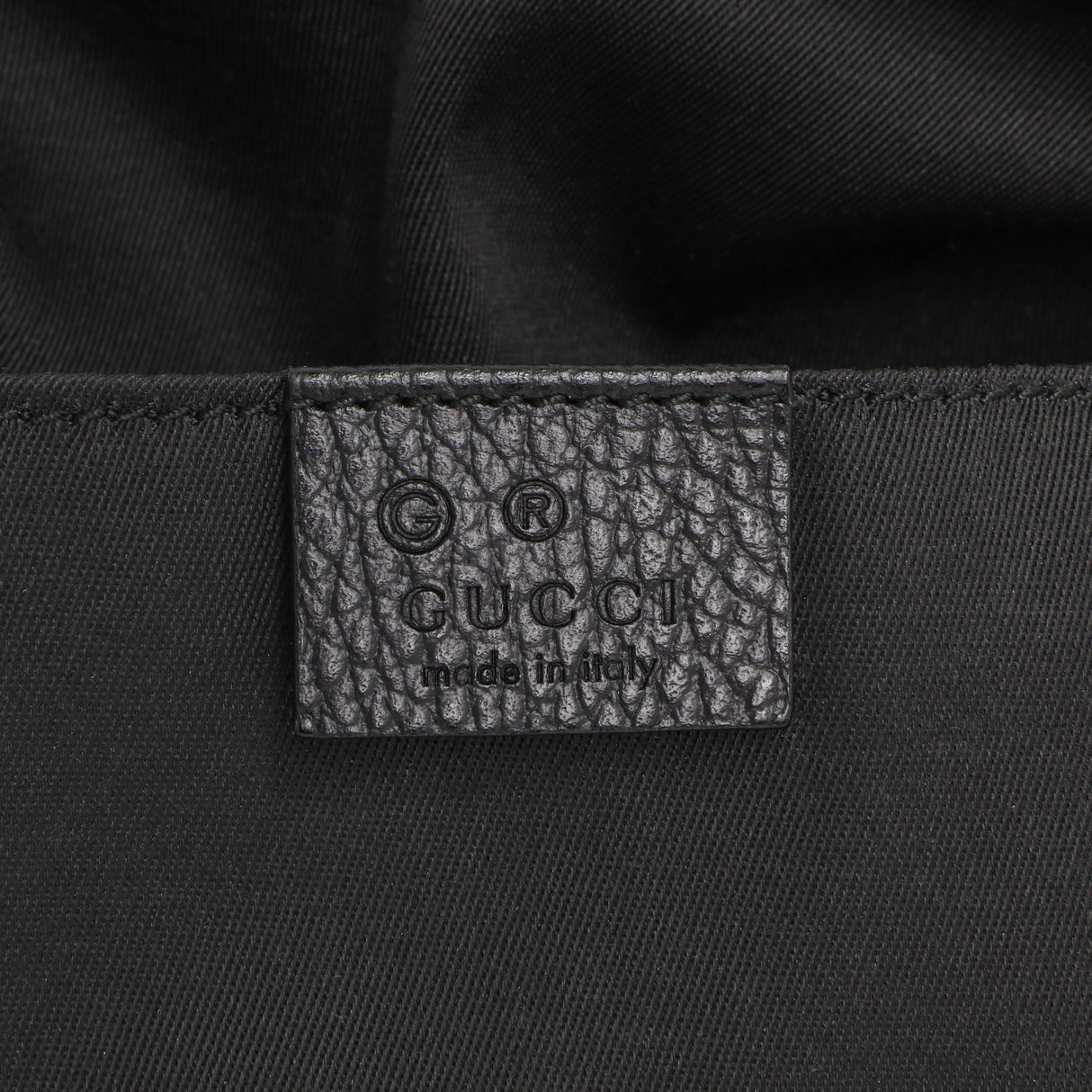 Gucci Black Nylon Monogram Fanny Pack Belt Bag