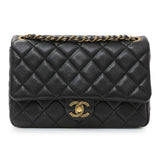 Chanel Black Quilted Caviar Small Flap Handbags Chanel