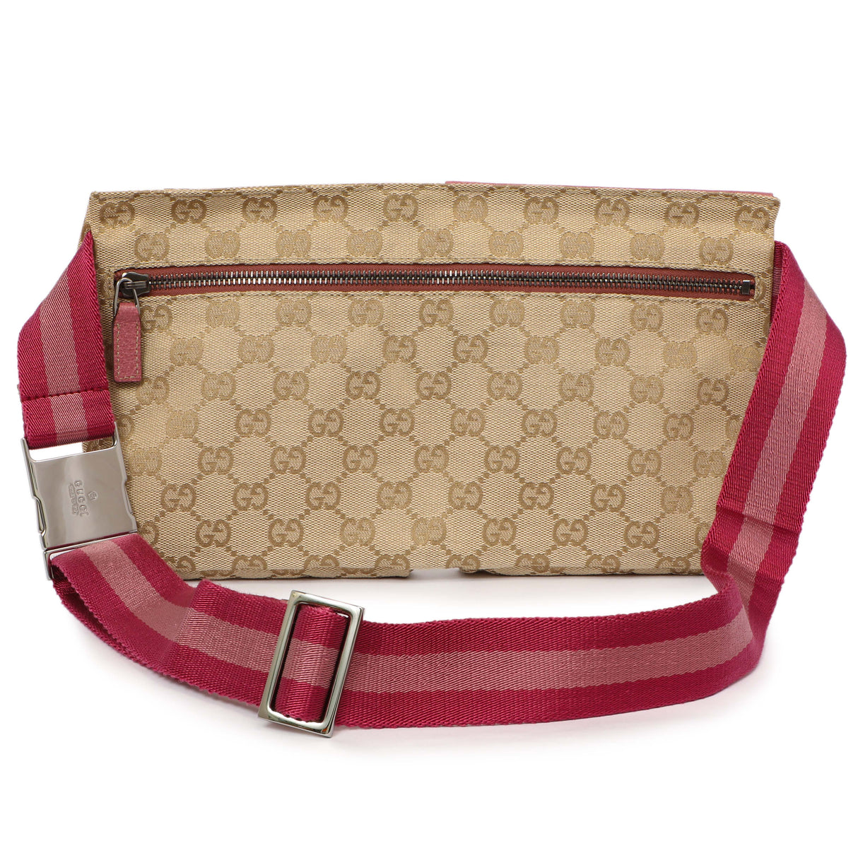 Gucci Monogram Double Pocket Belt Bag