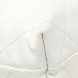 Chanel White Shiny Calfskin Quilted Mini Chanel 22