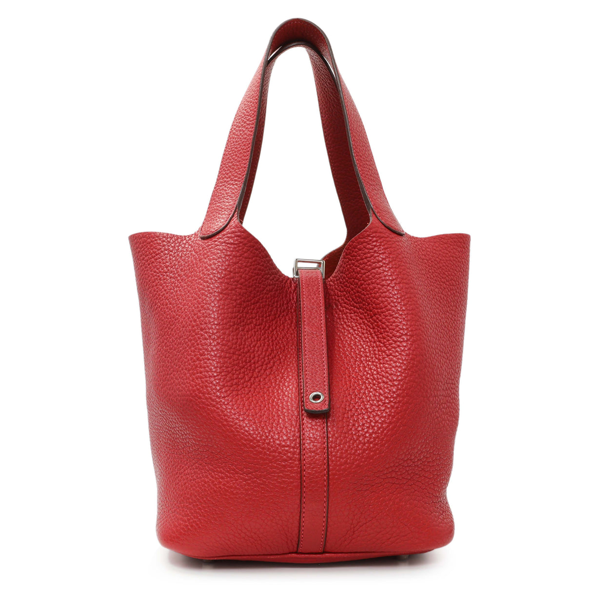 Hermes Red Clemence Picotin 22 Handbags Hermes