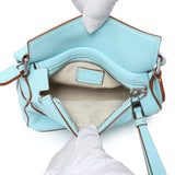 Loewe Blue Calfskin Nano Puzzle Bag