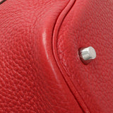 Hermes Red Clemence Picotin 22 Handbags Hermes