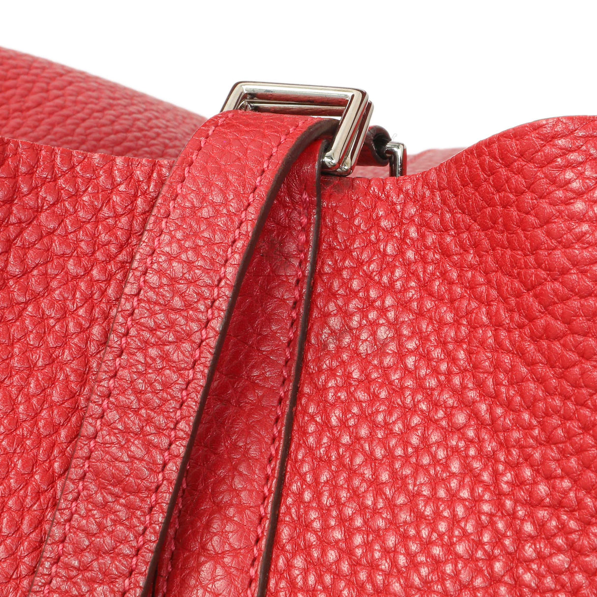 Hermes Red Clemence Picotin 22 Handbags Hermes