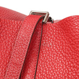 Hermes Red Clemence Picotin 22 Handbags Hermes