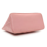 Chanel Pink Quilted Caviar Medallion Tote Handbags Chanel