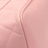 Chanel Pink Quilted Caviar Medallion Tote Handbags Chanel