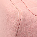 Chanel Pink Quilted Caviar Medallion Tote Handbags Chanel