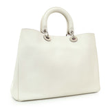 Christian Dior White Calfskin Large Diorissimo Tote Handbags Christian Dior