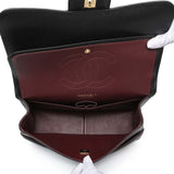 Chanel Black Quilted Caviar Jumbo Double Flap Handbags Chanel